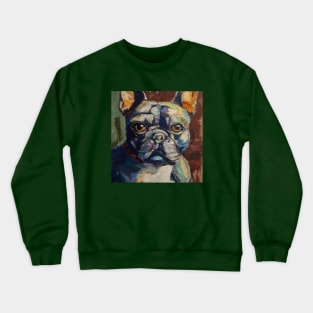French Bulldog Portrait done as Cezanne Crewneck Sweatshirt